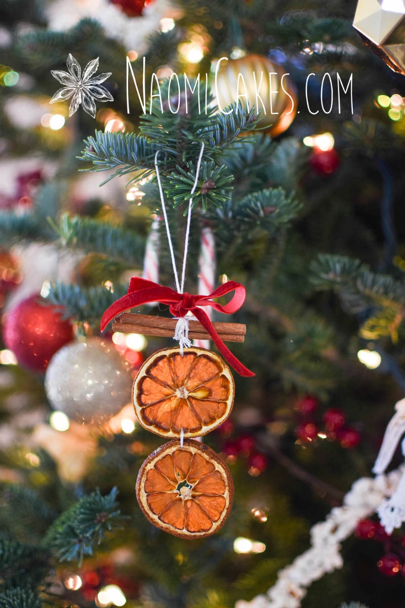dried orange Christmas ornaments