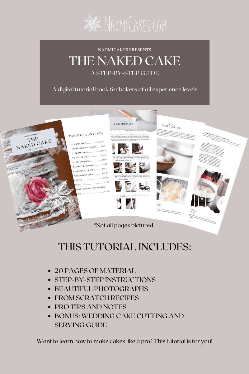 ebook promo board for a wedding cake tutorial book