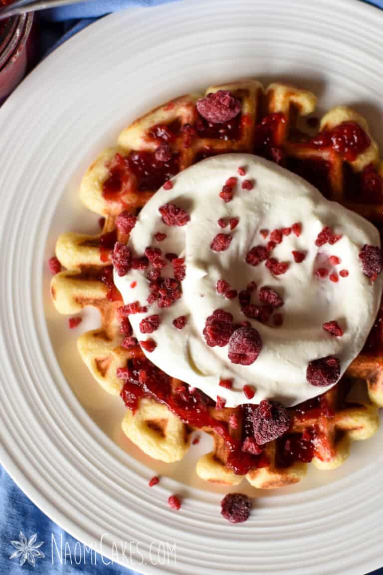 Simple Overnight Sourdough Cornmeal Waffles [Recipe]