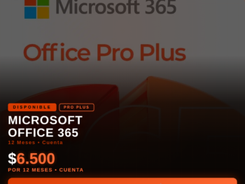 Microsoft Office 365 suscripción anual en Nasus Store.