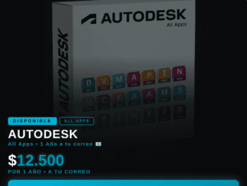 Autodesk software para un año, ideal para profesionales y estudiantes.