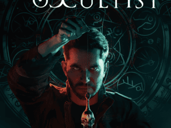 Imagen de un personaje misterioso con símbolos ocultos en el fondo.