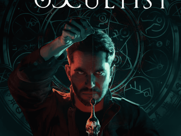 Imagen de un personaje misterioso con símbolos ocultos en el fondo.