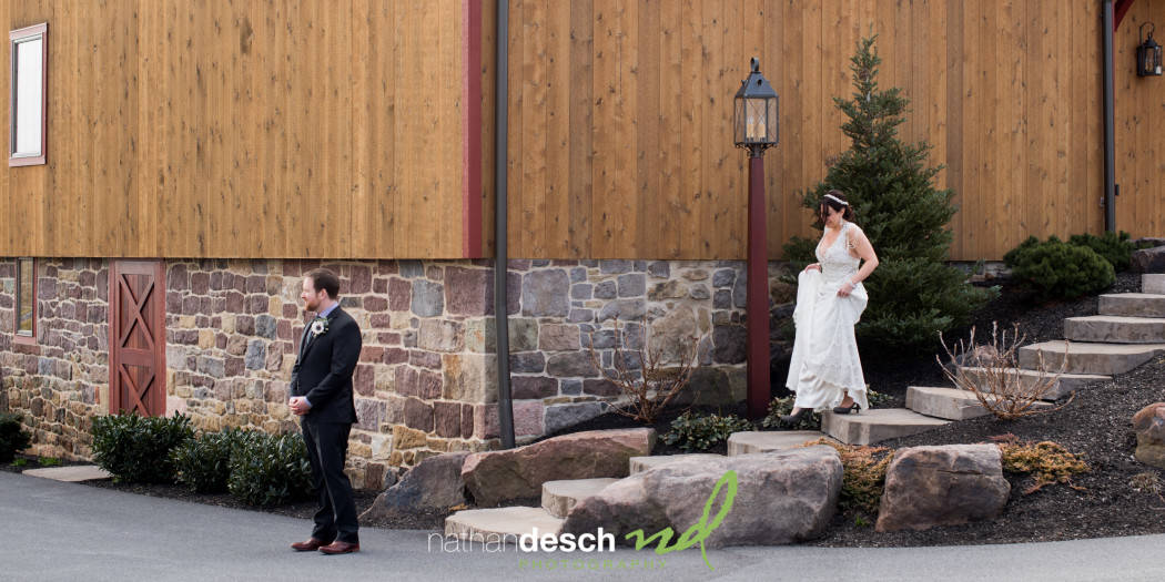 wedding at harvest view barn
