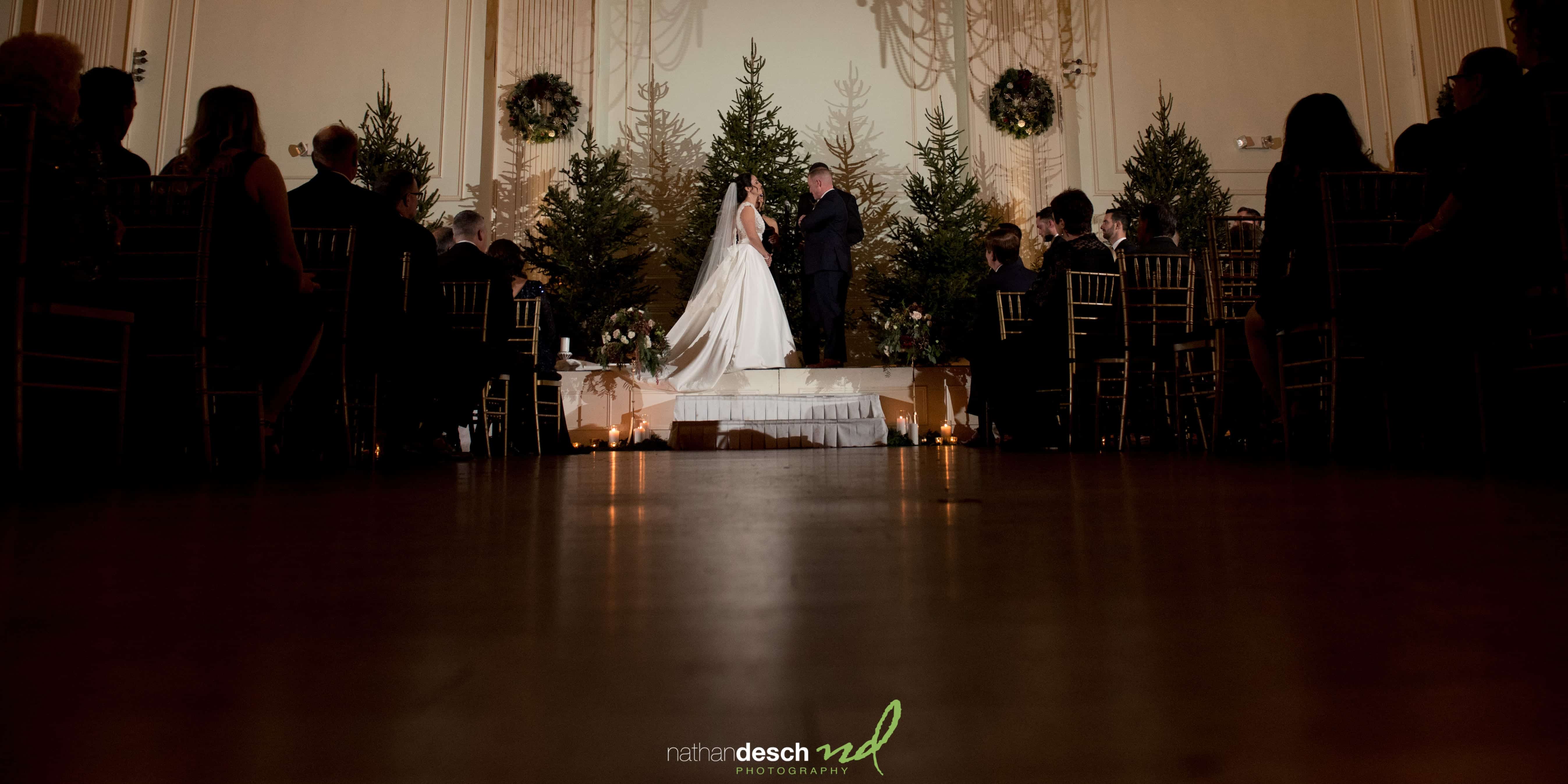 cescaphe ballroom wedding