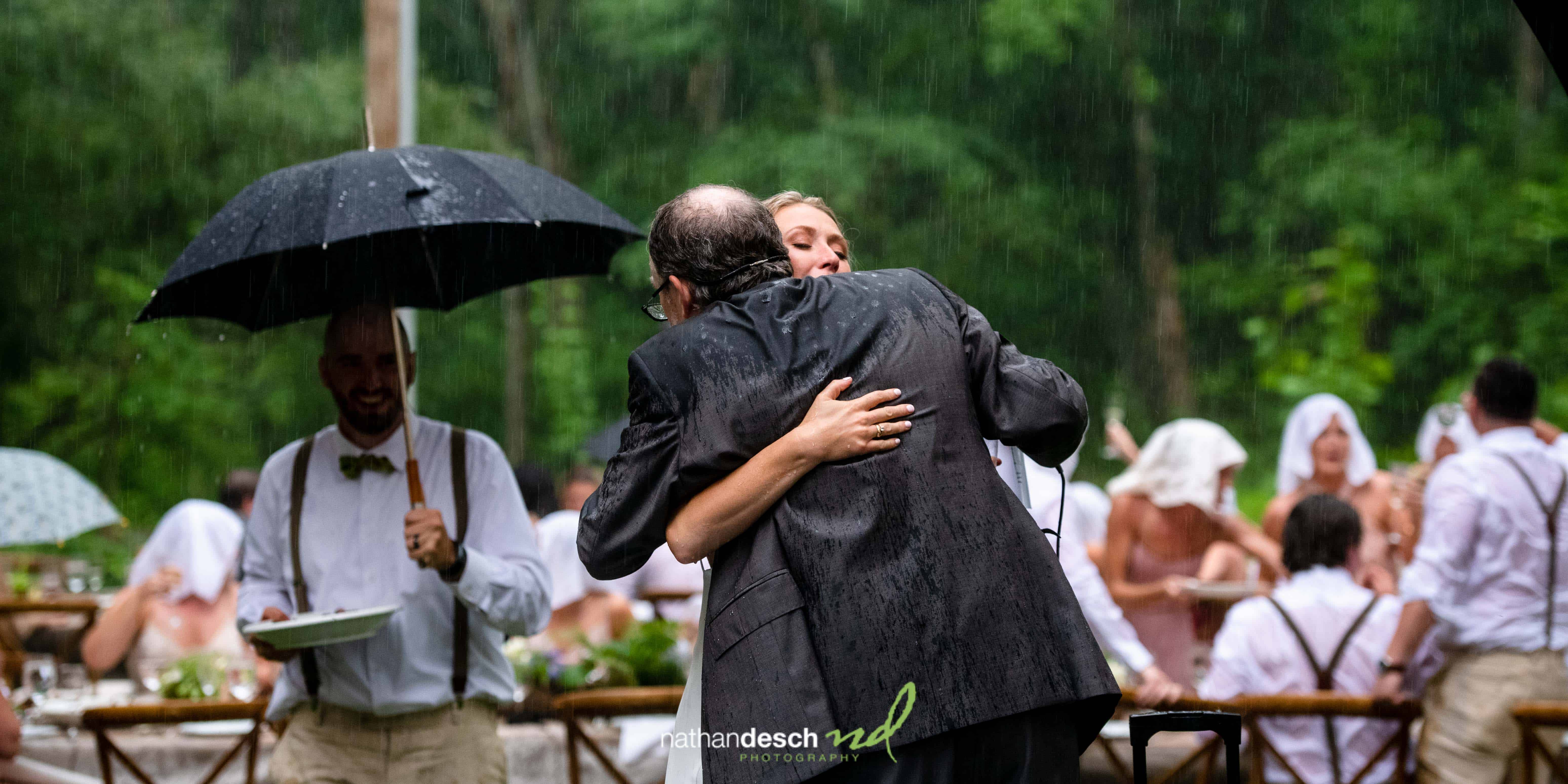 Rainy Wedding Pictures