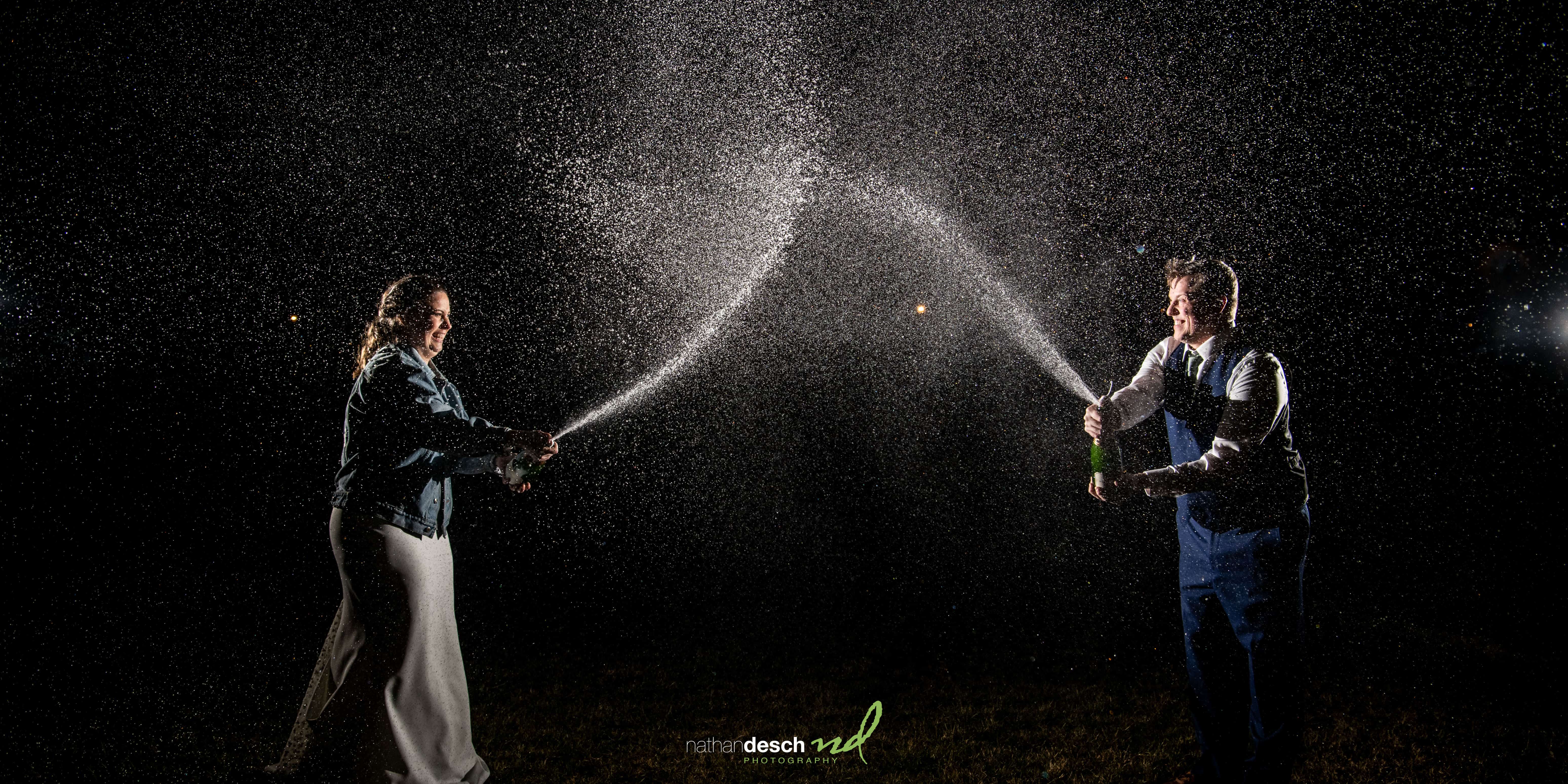 Champagne picture at the star barn