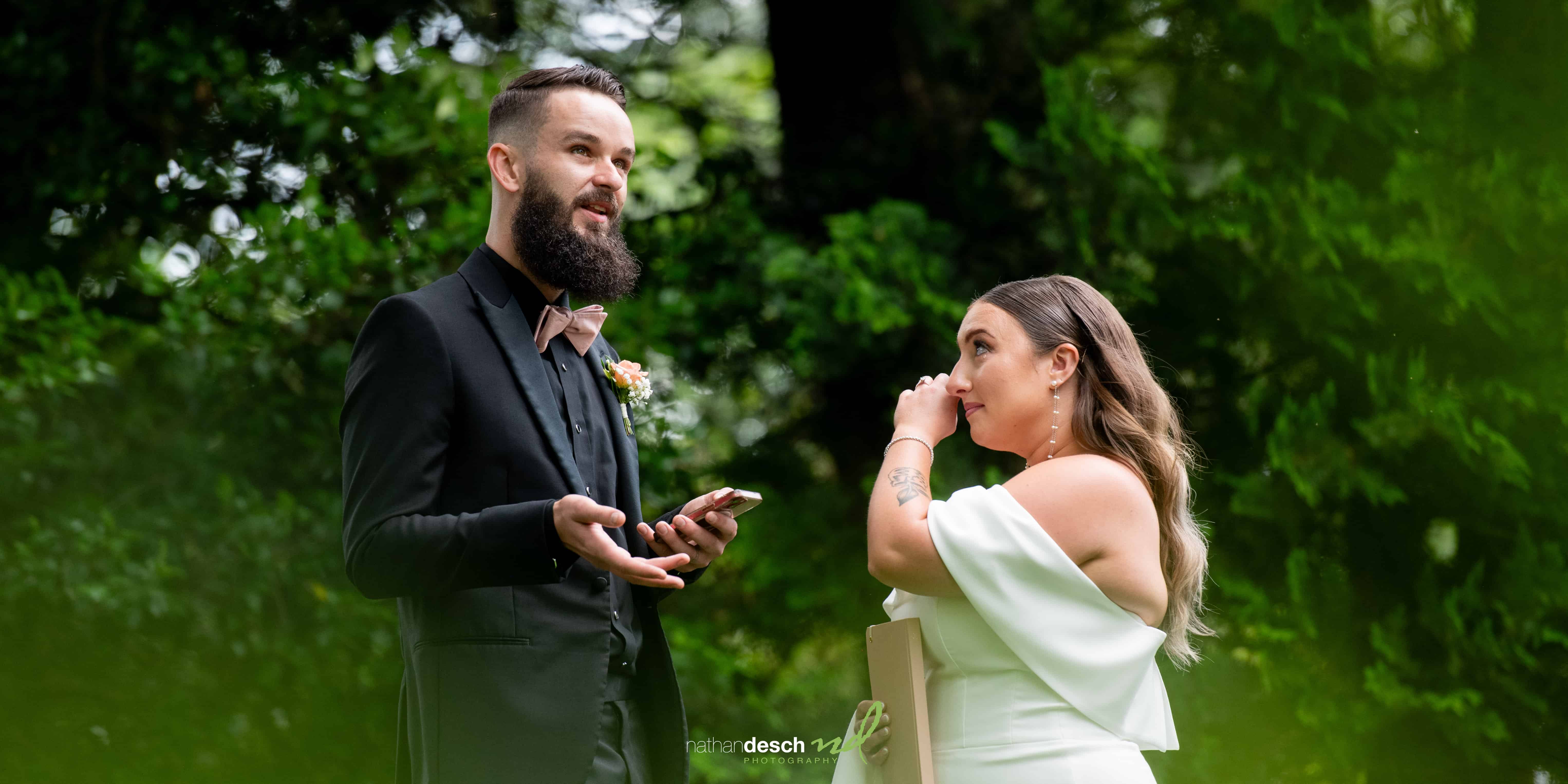 private vows between bride and groom
