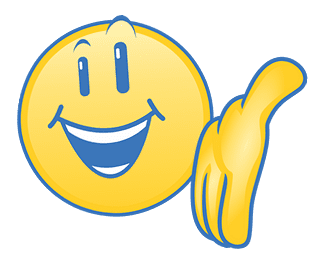 Smiling yellow emoji face waving with its right hand, showing a friendly and cheerful expression.