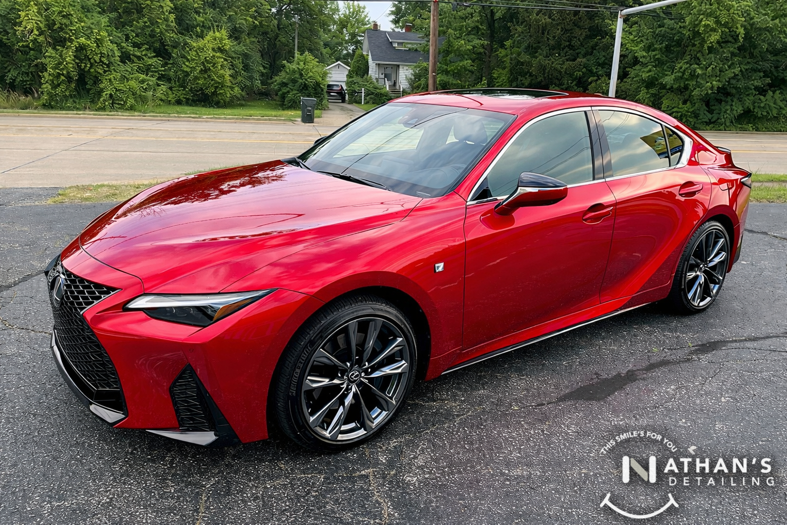 Ceramic coating benefits graphic with protection icons and features.