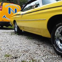 Low angle clean side panel and wheel during mobile detailing in Bedford Heights
