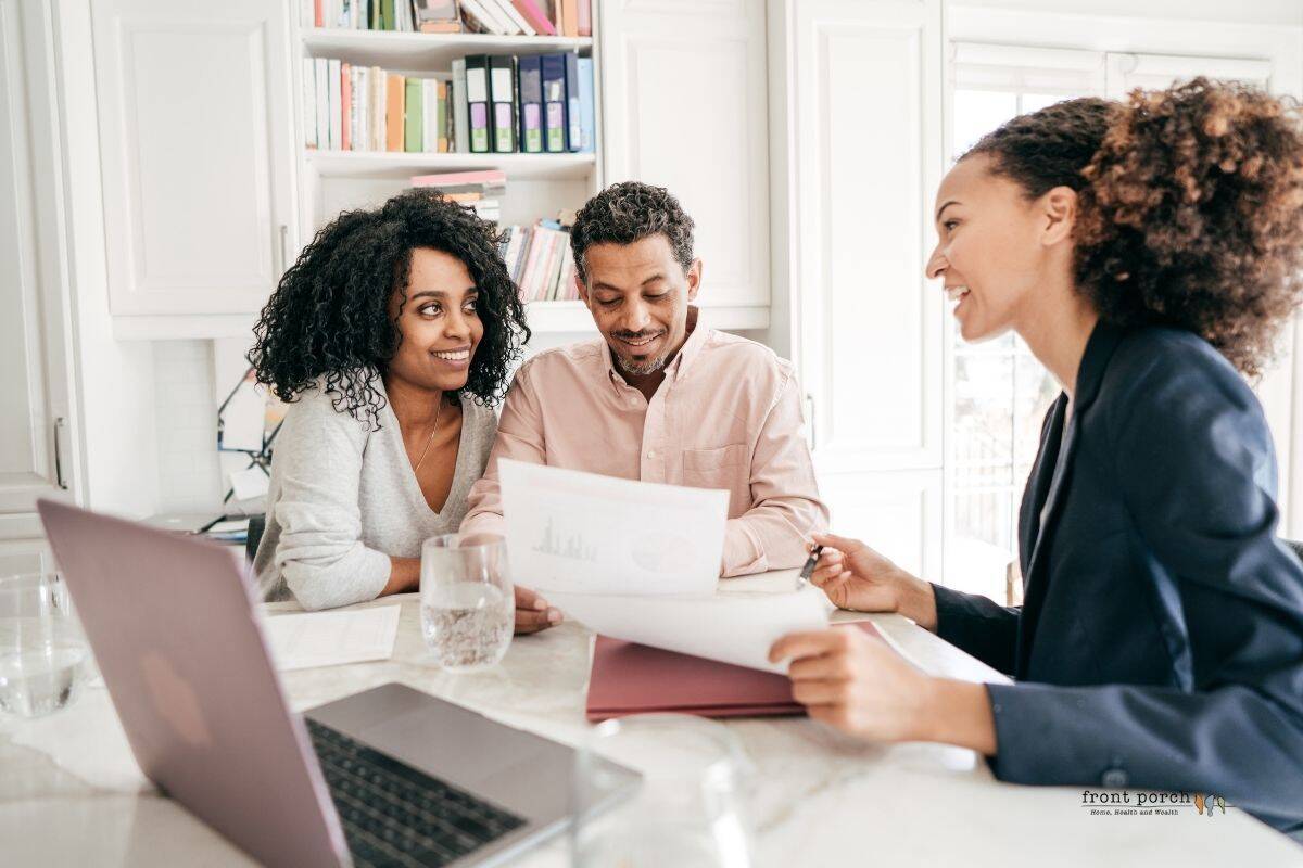 Couple discussing their student loans and homeownership options