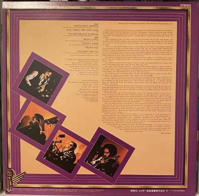 Michel Legrand Featuring Phil Woods With Ron Carter, Grady Tate And George Davis – Recorded Live At Jimmy's - imagine 2