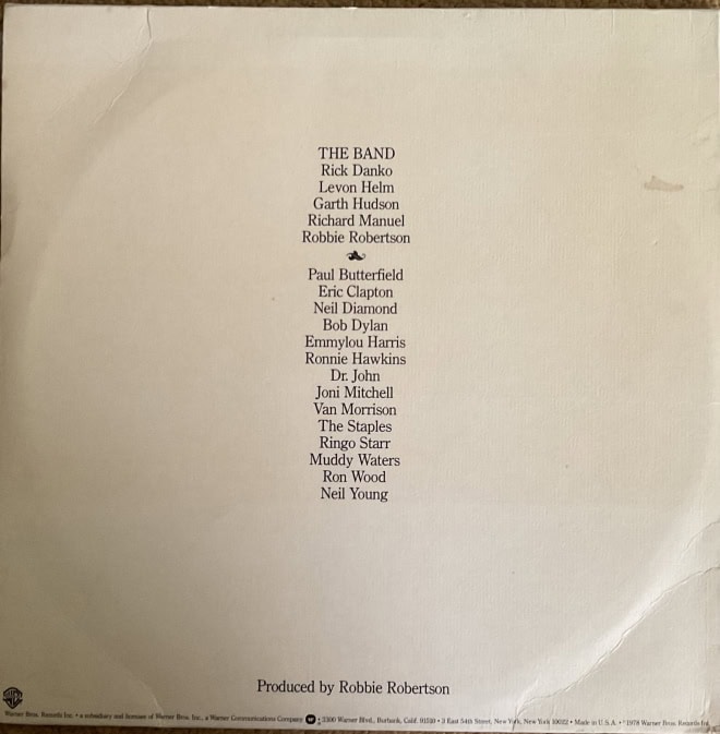 The Band - The Last Waltz - imagine 2
