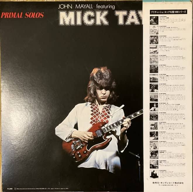 John Mayall Featuring Eric Clapton, Mick Taylor And Jack Bruce – Primal Solos - imagine 2