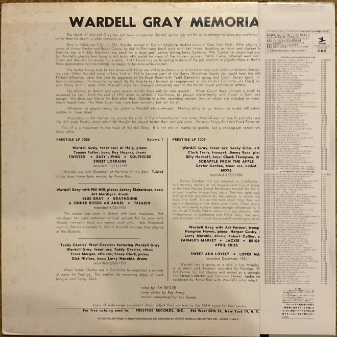 Wardell Gray – Memorial Volume 2 - imagine 2