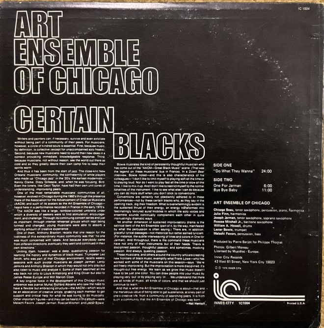 Art Ensemble Of Chicago ‎– Certain Blacks - imagine 2