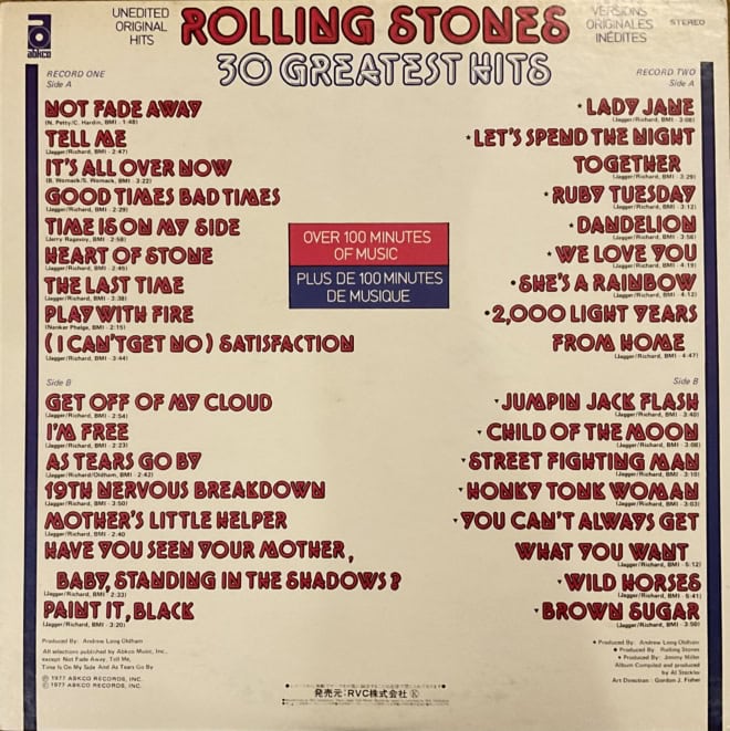Rolling Stones - 30 Greatest Hits 2LP - imagine 2