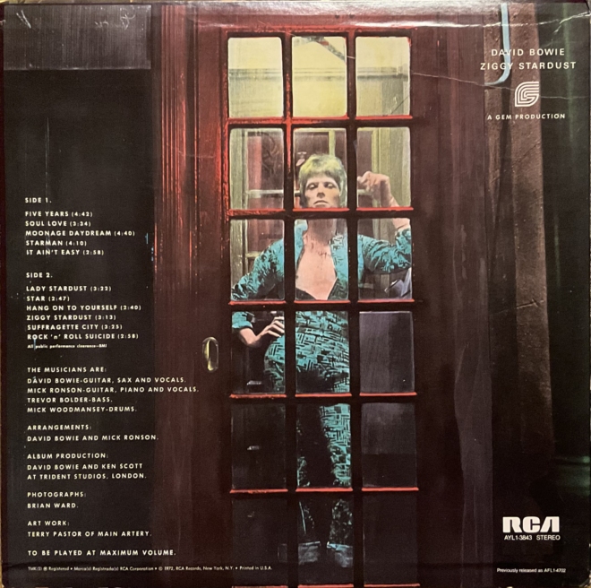 David Bowie ‎– The Rise And Fall Of Ziggy Stardust And The Spiders From Mars - imagine 2