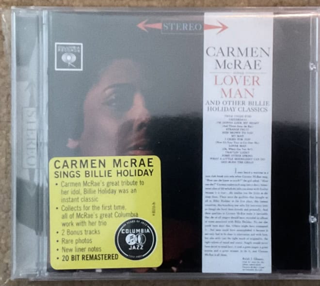 Carmen McRae – Sings Lover Man And Other Billie Holiday Classics