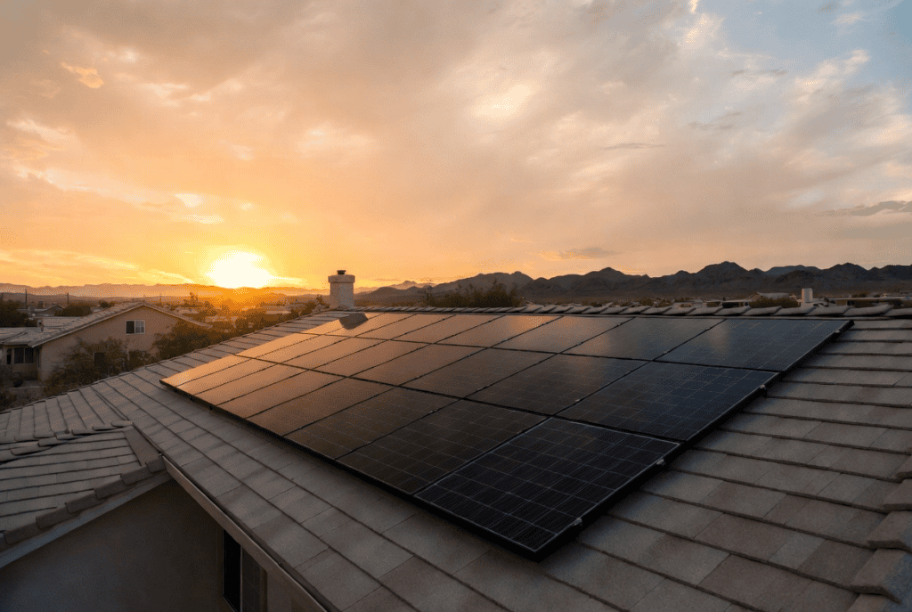 A home in Summerlin, NV that has solar panels.