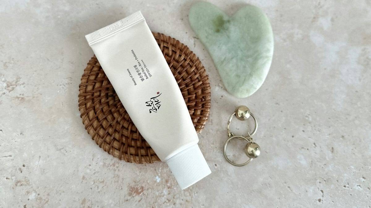A single bottle of sunscreen
