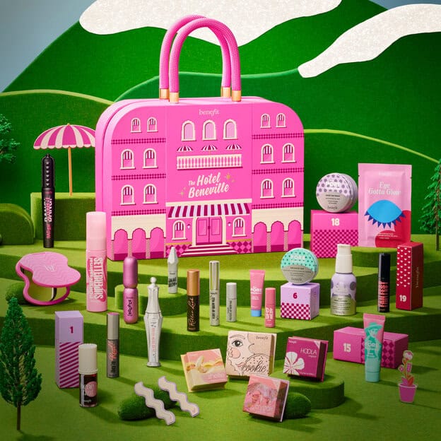 Benefit Hotel Beneville Advent Calendar 2026, the hotel-shaped 24 door box