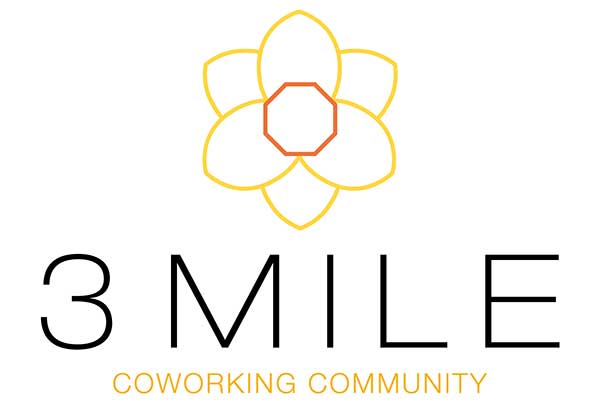 3 Mile Co Working Space Logo