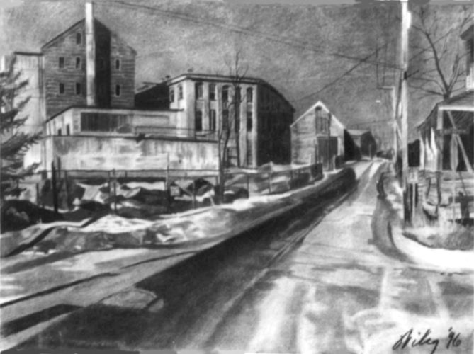 Leann Wiley Charcoal Drawing