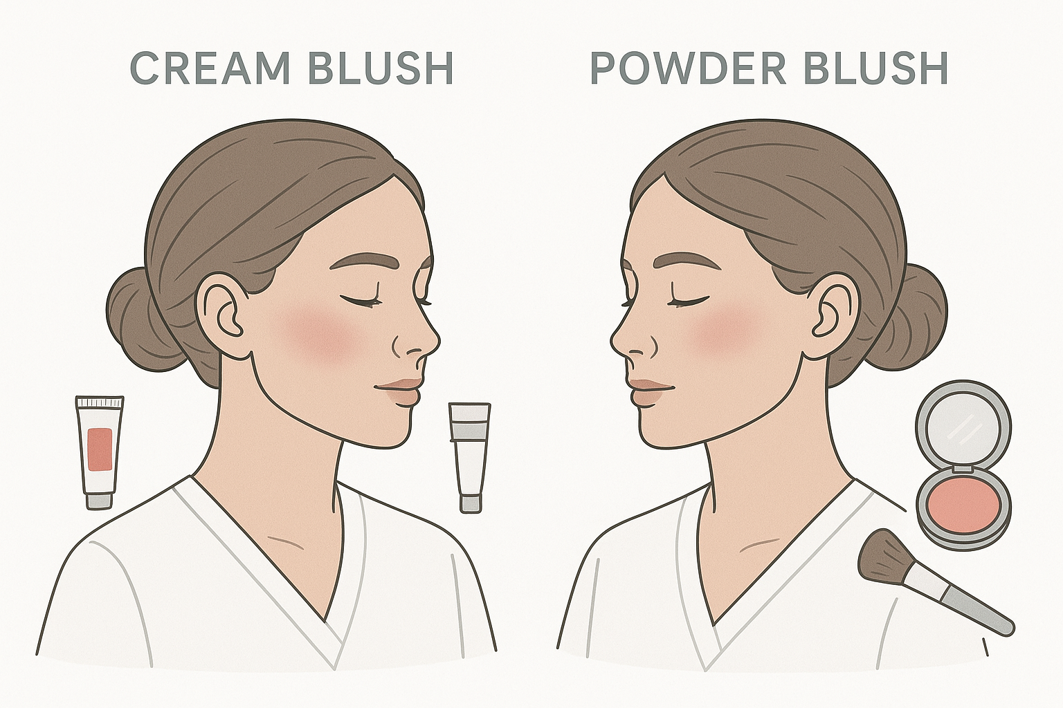 Cream Blush vs Powder Blush