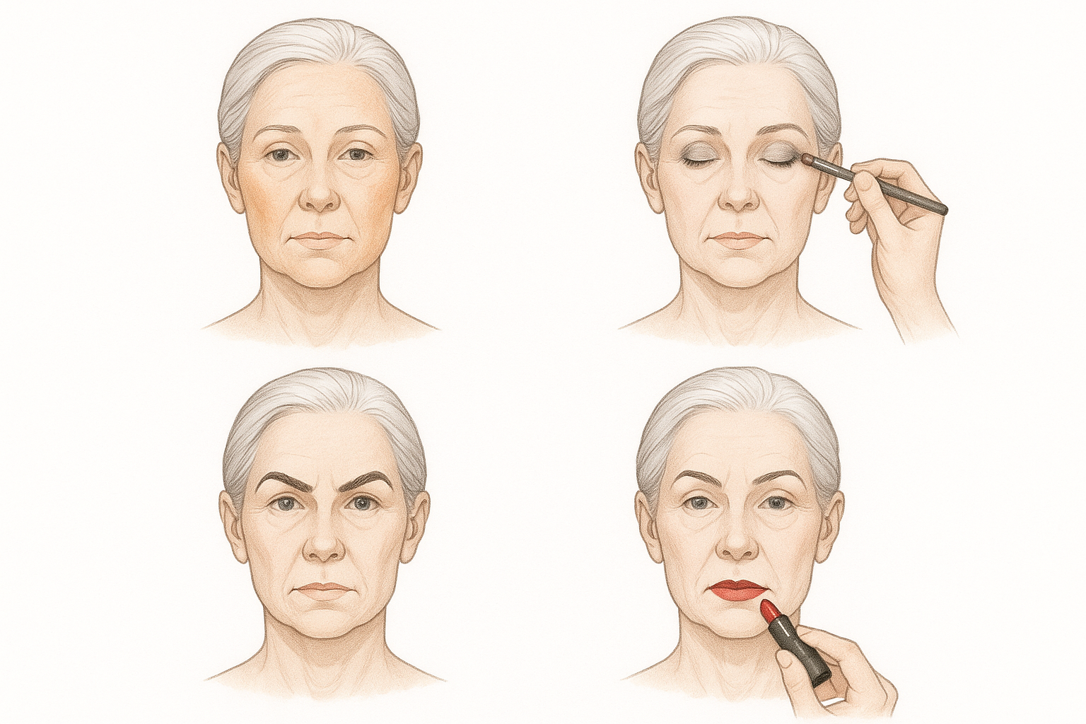 Makeup Mistakes That Age Mature Skin