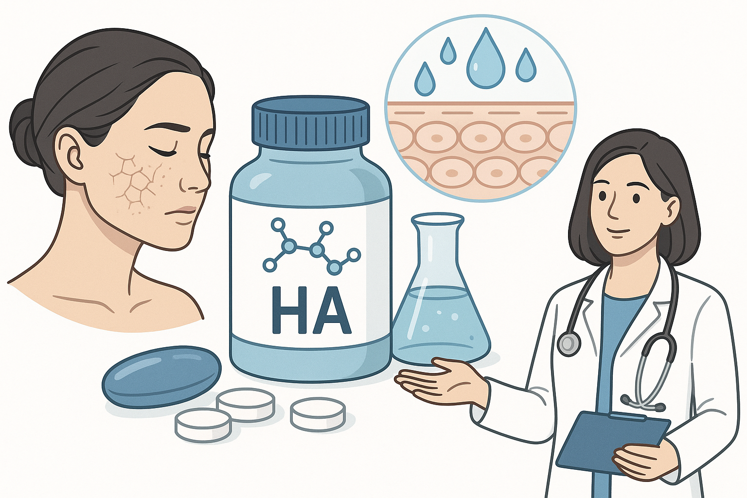 Hyaluronic Acid Supplements for Dry Skin: Complete Guide