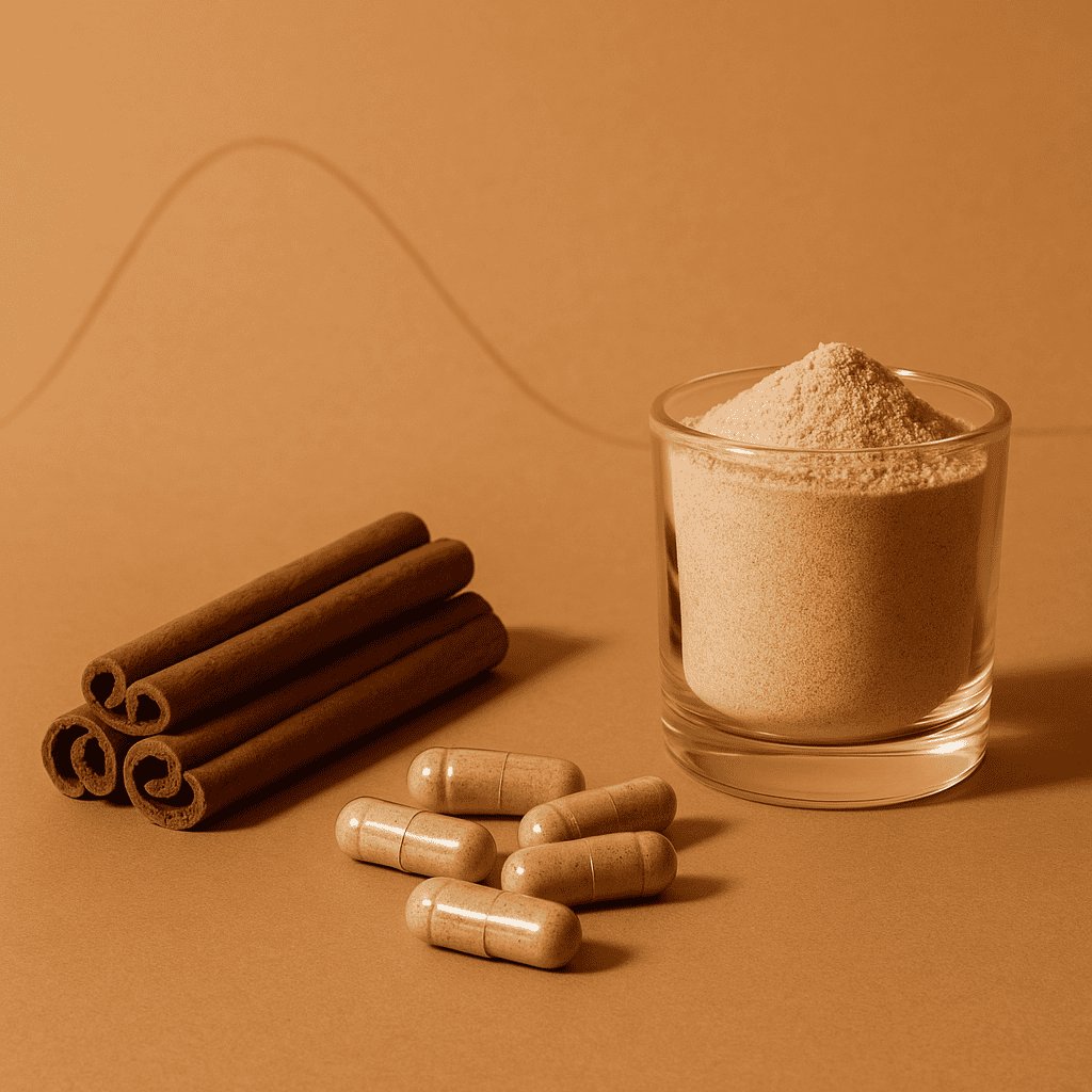 Cinnamon chromium and fiber supplement stack