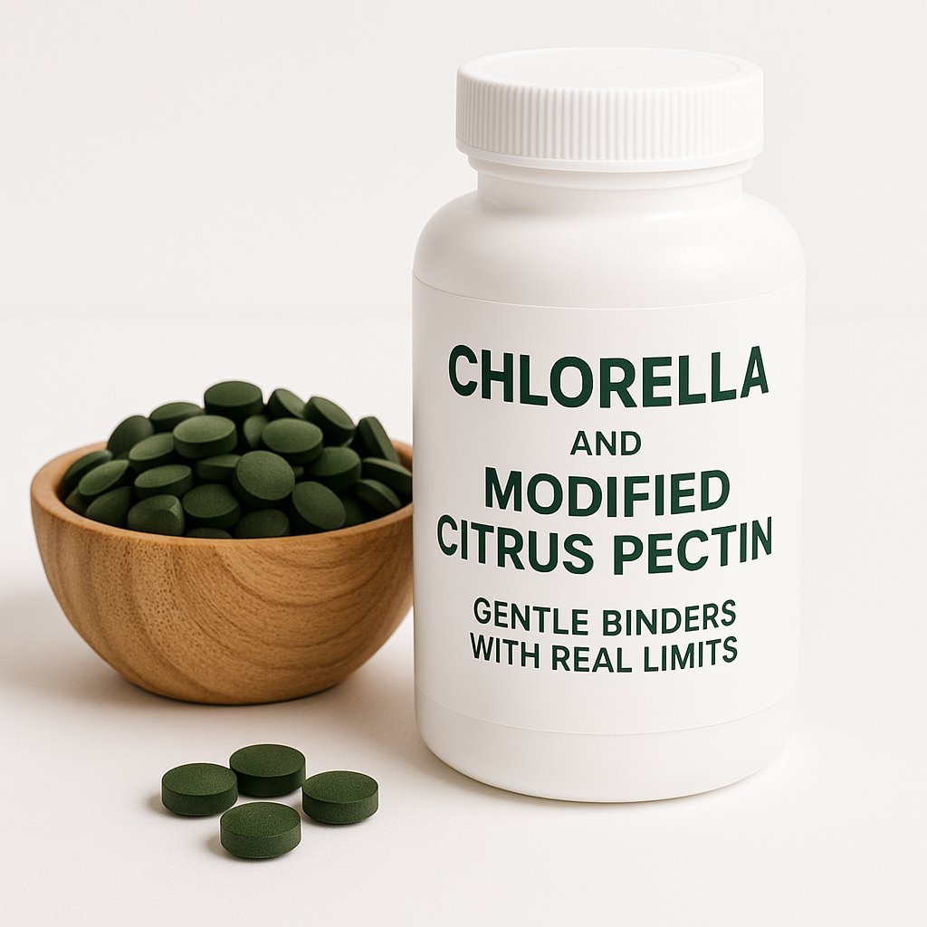 Chlorella and Modified Citrus Pectin: Gentle Binders with Real Limits