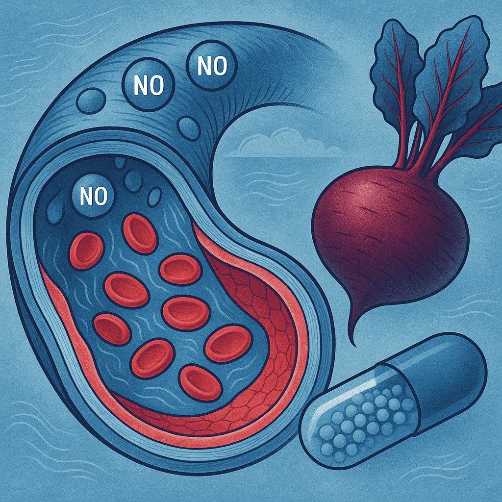 Nitric oxide blood vessel dilation