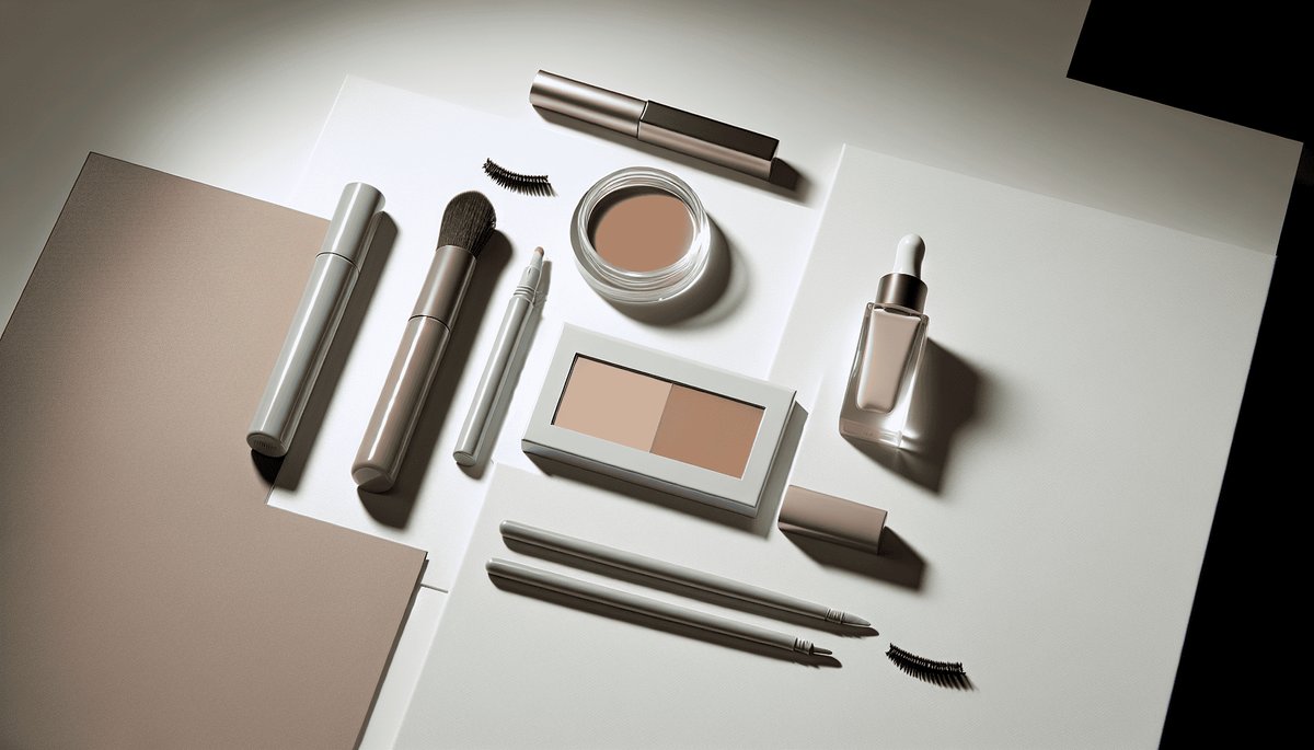 Beginner-friendly makeup for men and gender-neutral beauty with simple complexion and grooming products arranged on a clean surface.