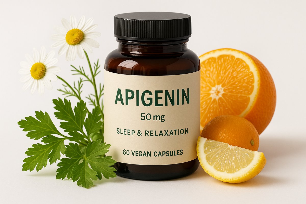 Apigenin Supplement Guide: Sleep, NAD+, CD38 Inhibition & Dosing supplement overview