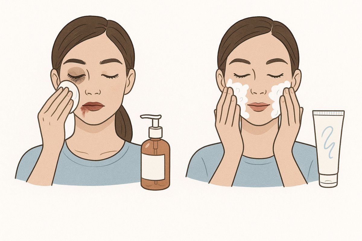 Double Cleansing for Heavy Makeup Days