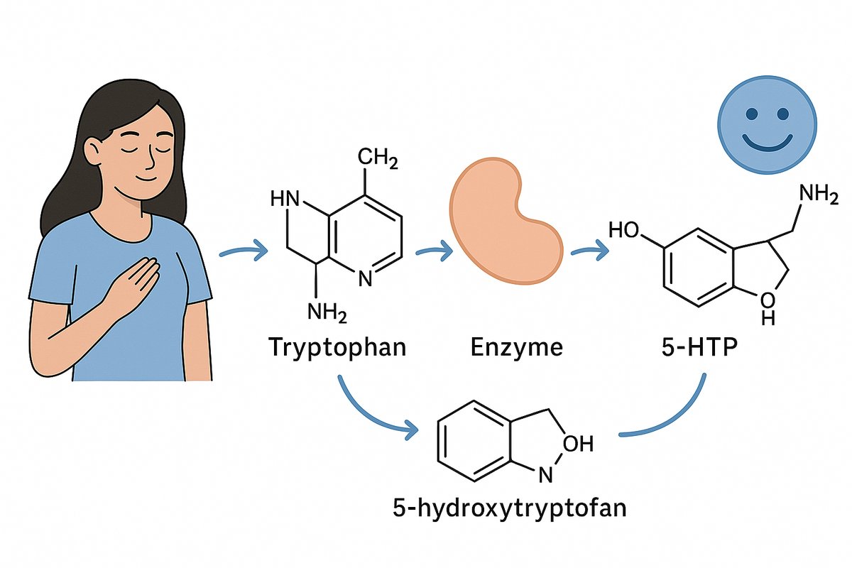 How Tryptophan Becomes Serotonin