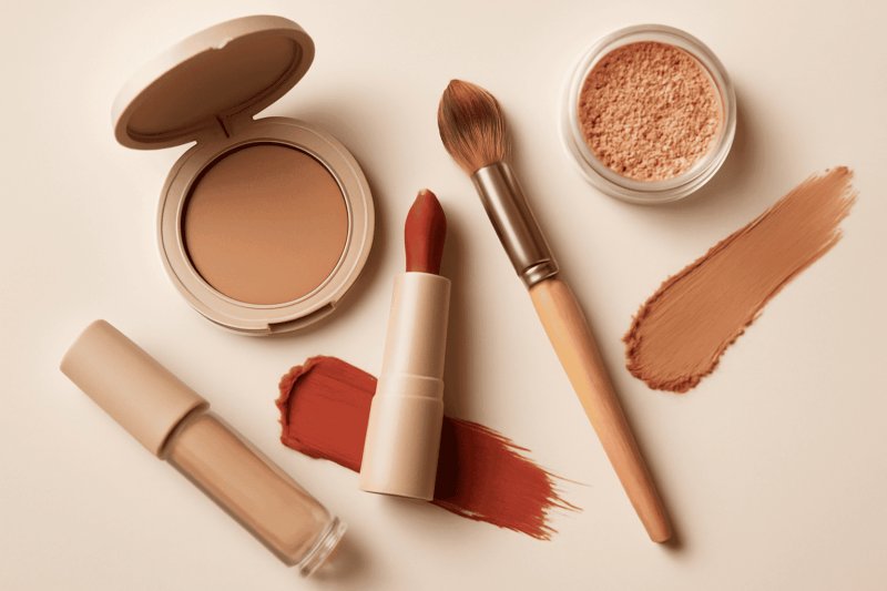 Array of trusted non-toxic makeup products from transparent brands in 2026