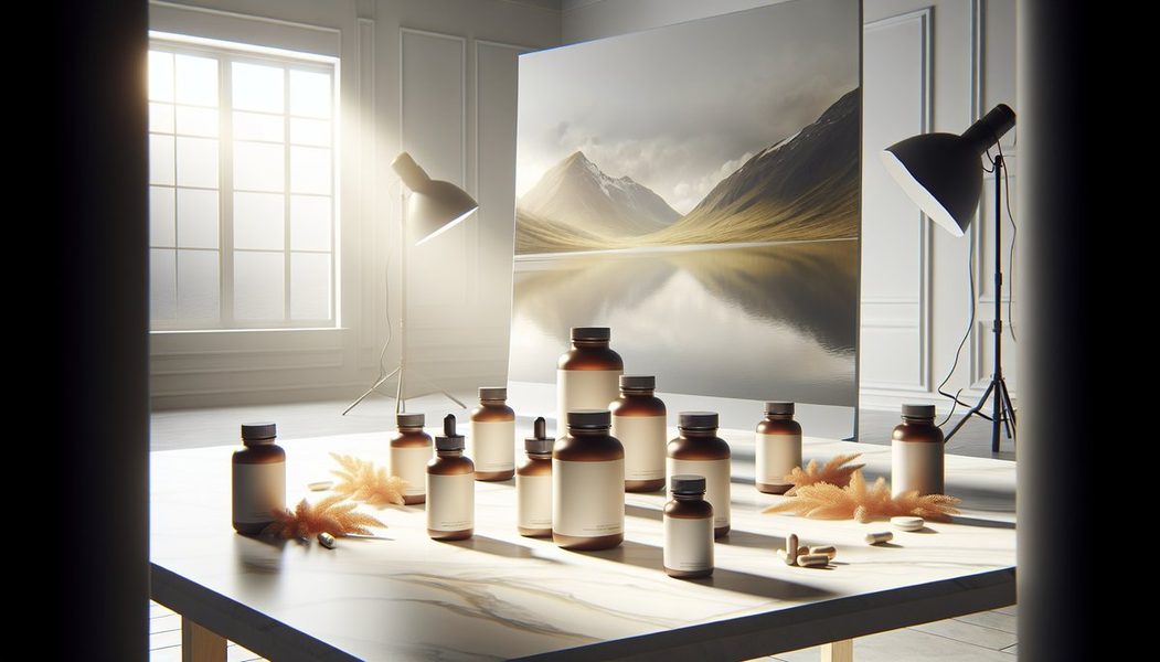Vitamin D supplements guide showing D3 capsules, sunlight exposure, and food sources
