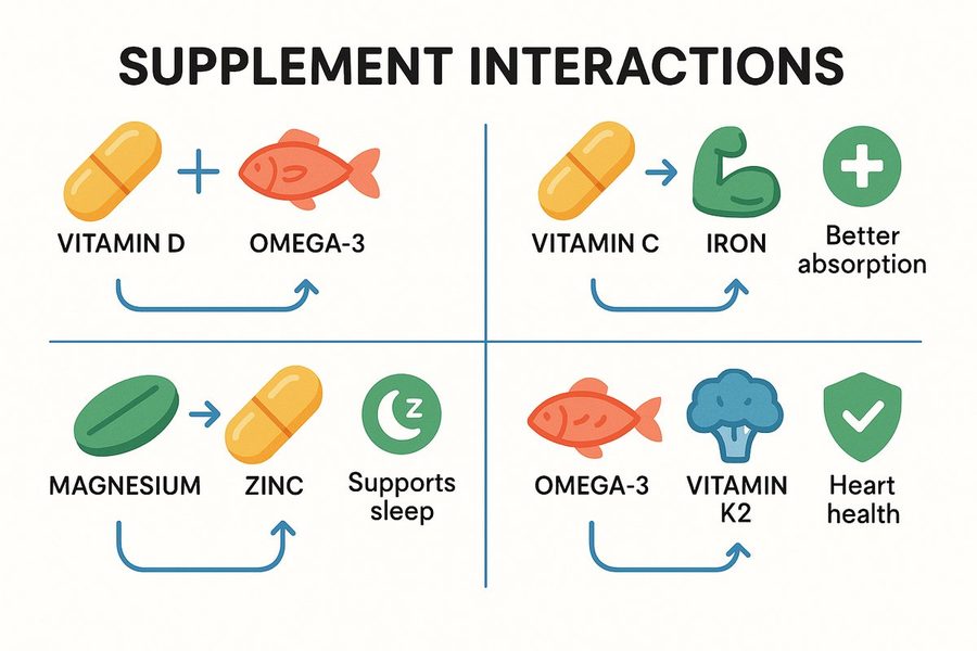 Supplement Interaction Database: What Combines Well mechanism and benefits diagram