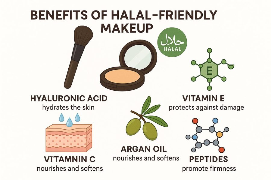 Halal Friendly Makeup Guide: What to Look For and Best Options in 2026 mechanism and benefits diagram
