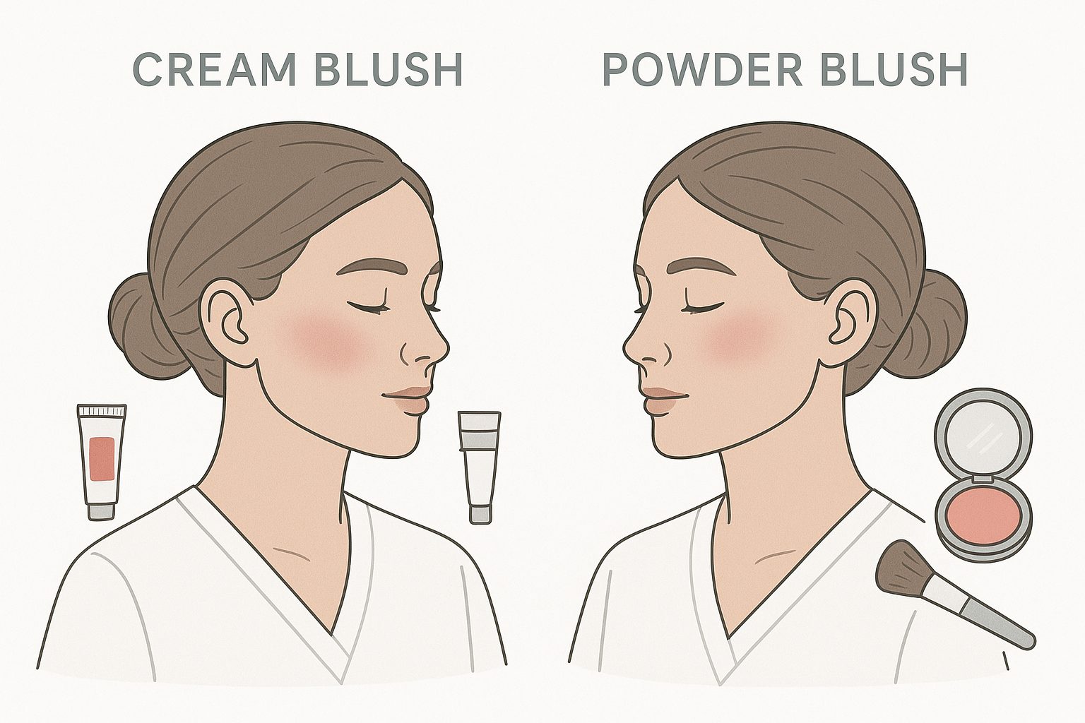 Cream Blush vs Powder Blush