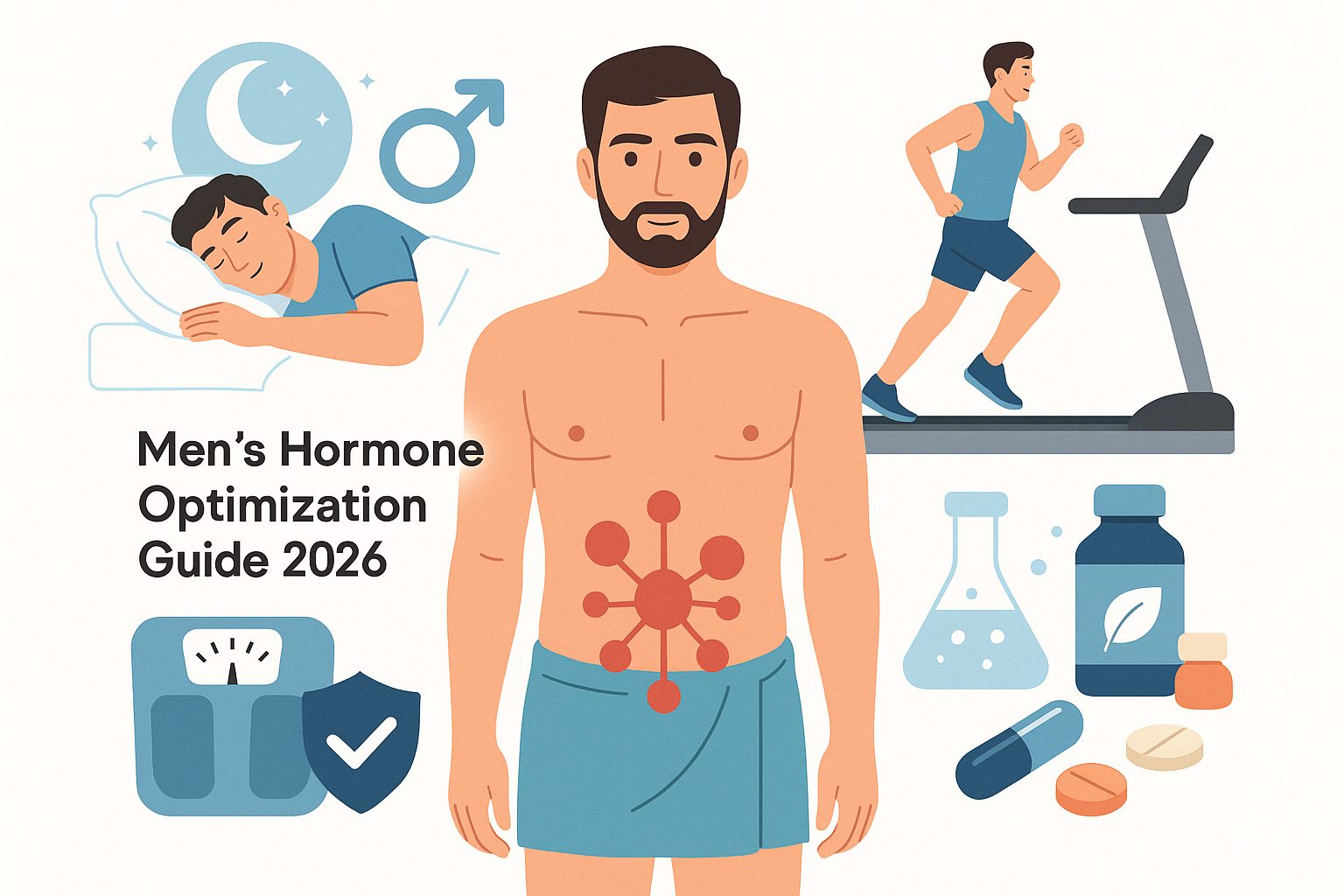 Men’s Hormone Optimization Guide 2026: Sleep, Exercise, Body Composition, and Supplements