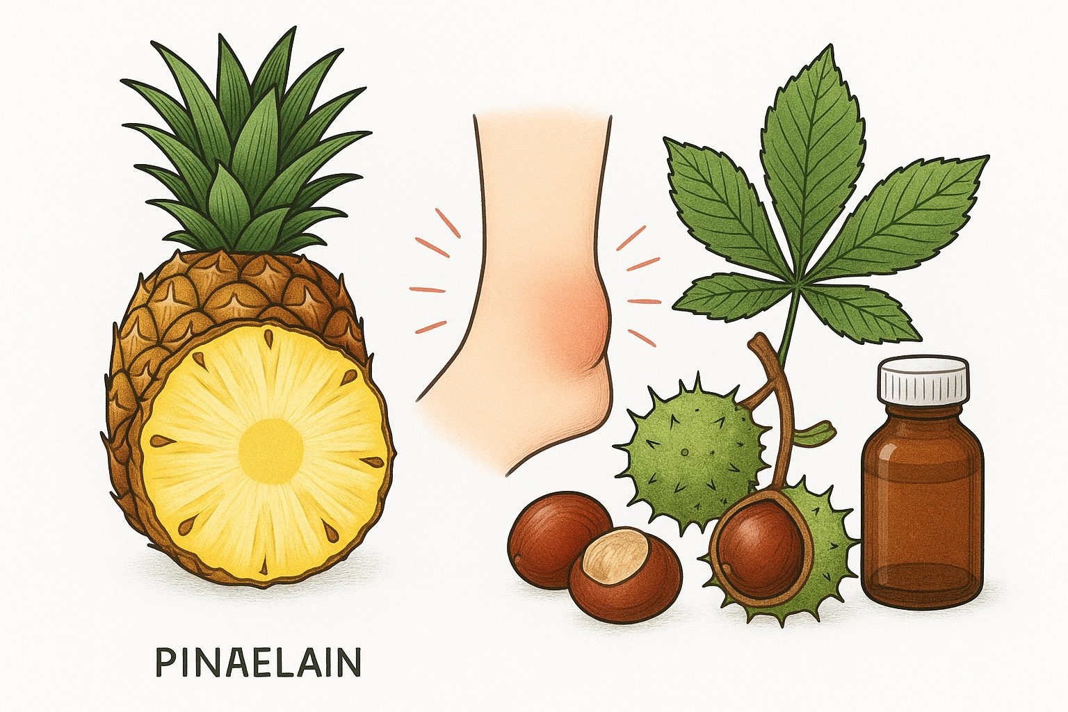 Bromelain and Horse Chestnut for Swelling