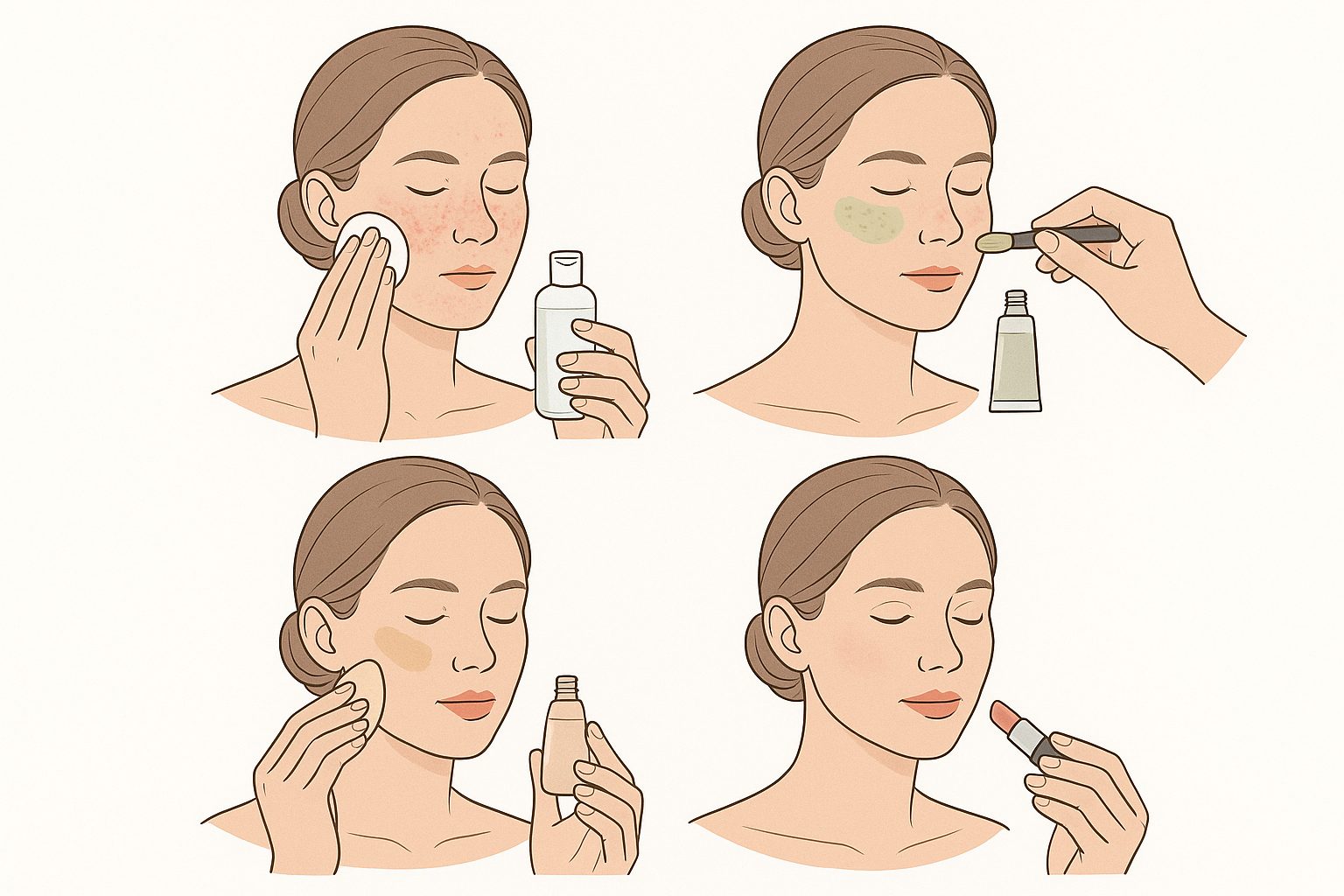 Makeup Routine for Rosacea-Prone Skin