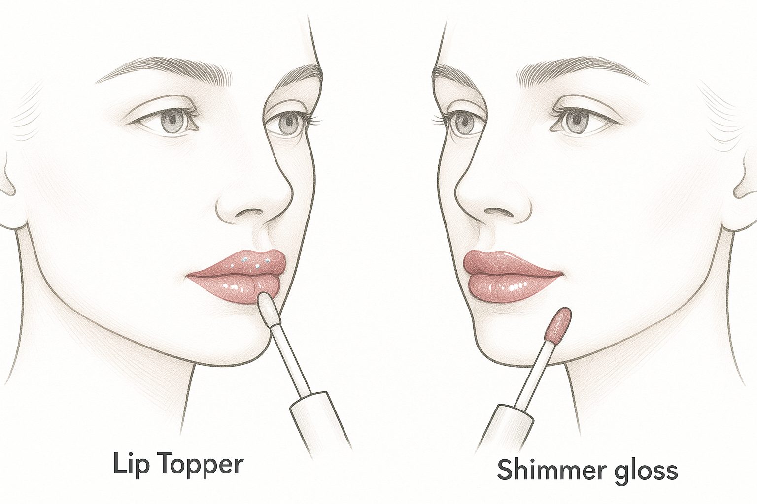 Lip Topper vs Shimmer Gloss: What’s the Difference?