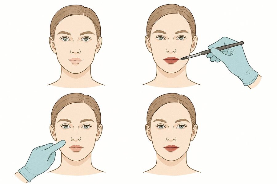 How to Do Blurred Lips Step by Step