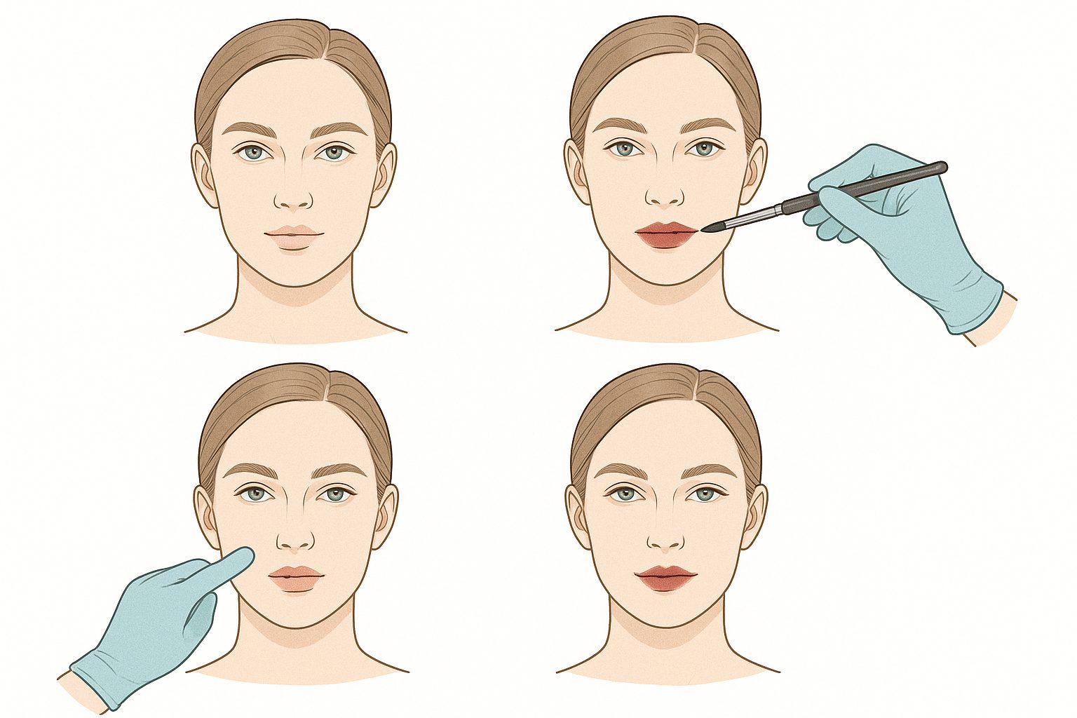 How to Do Blurred Lips Step by Step